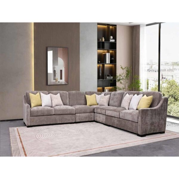 Corner Sofa Set | 5 Pieces | Beige