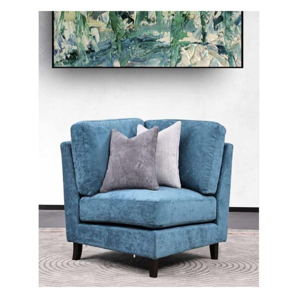 Corner Sofa Set | 4 Pieces | Blue - Image 6