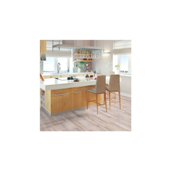 Plain white parquet