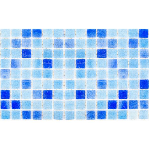 Glass Swimming Pool Mosaic | 46.5 x 31.5 cm | Light Blue