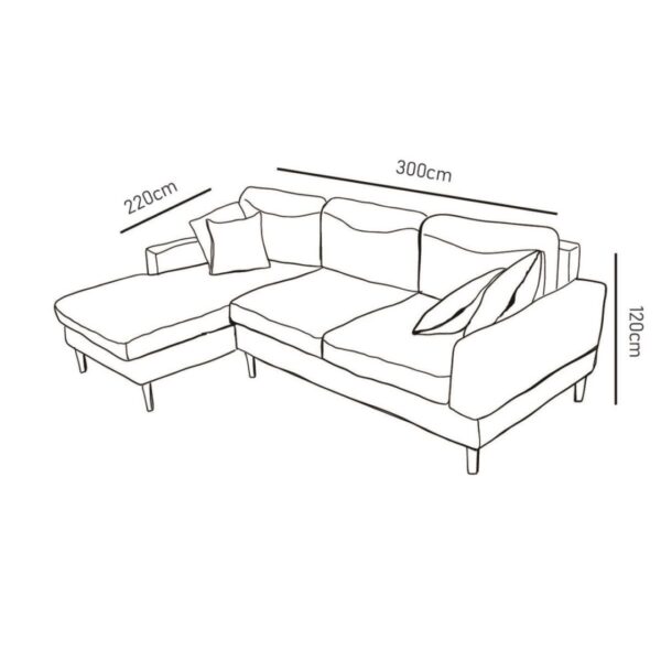 Corner Sofa Set | 6 Pieces | Grey - Image 6
