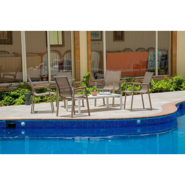 Daisy Outdoor Chair | Aluminum Beige