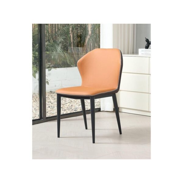 Dining Table | 8 Chairs | Orange & Grey - Image 2