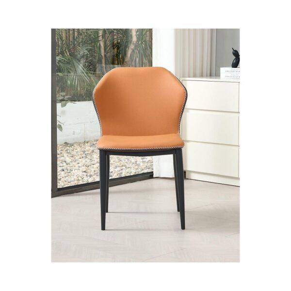 Dining Table | 8 Chairs | Orange & Grey - Image 3