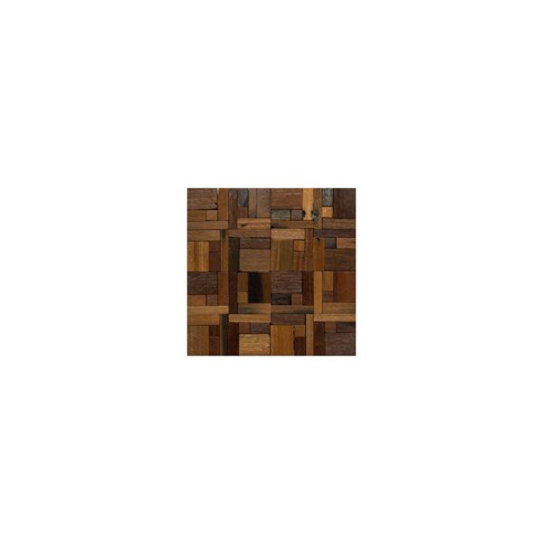Chinese Wooden Mosaic | 30 x 30 cm | Brown