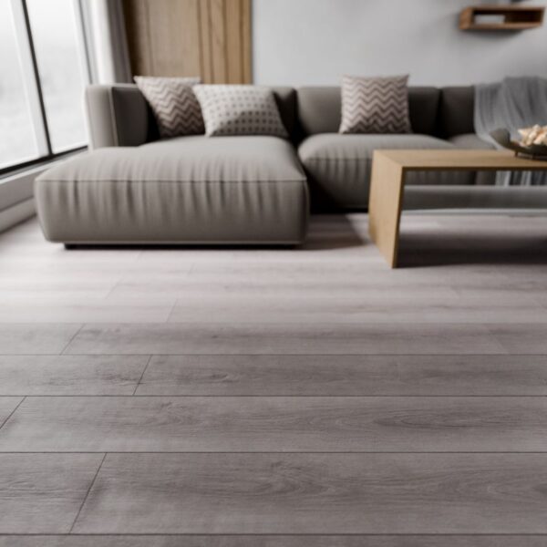 Flat Laminate HDF Parquet | 121.8 x 19.8 x 0.8 cm | Grey - Image 5