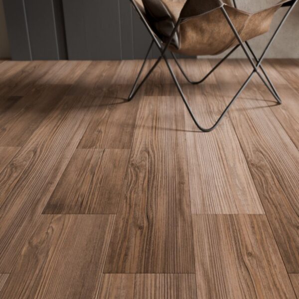 German Flat Parquet | 128.5 x 19.2 x 0.1 cm | Brown - Image 5
