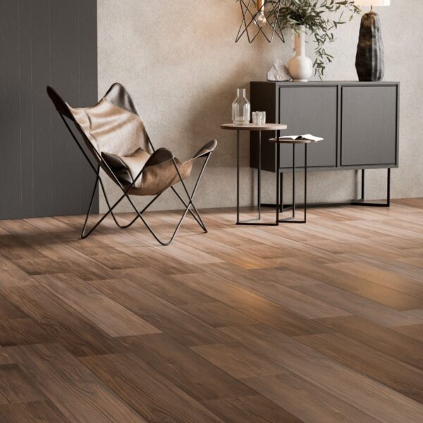 German Flat Parquet | 128.5 x 19.2 x 0.1 cm | Brown - Image 6