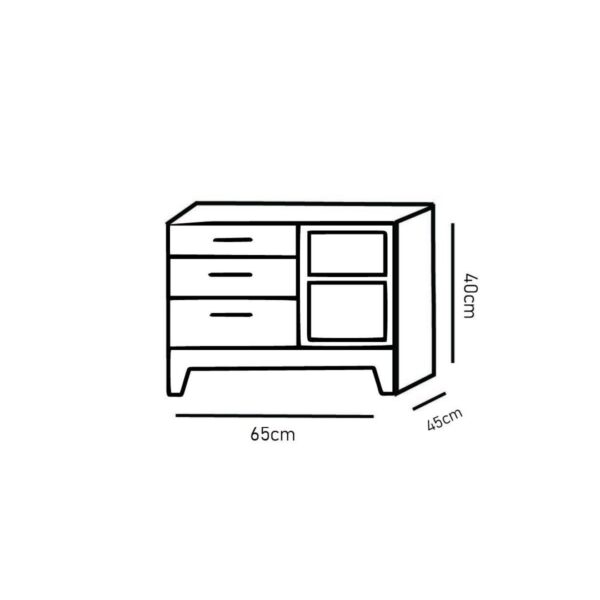 Bedroom Set with 1 Bed | Monaco Collection | 8 Pieces | Beige & Brown - Image 9