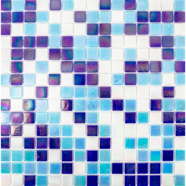 Glass Swimming Pool Mosaic | 32.7 x 32.7 cm | Blue