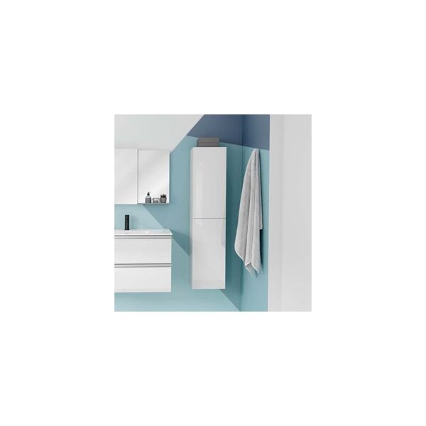 Wall Hung Side Cabinet | White
