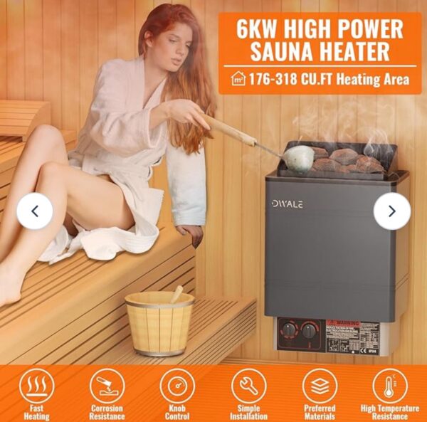 Sauna Device, 9 kW Capacity - Image 2
