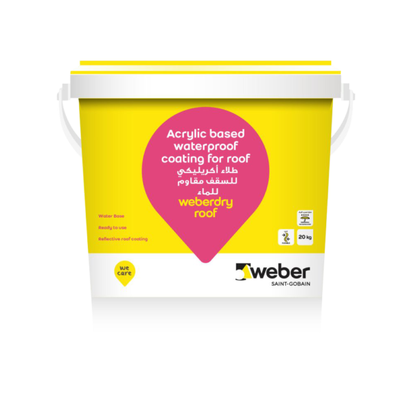 Weber Liquid Highly Flexible Acrylic Waterproofing | WeberDry Roof Collection | 20 Kg